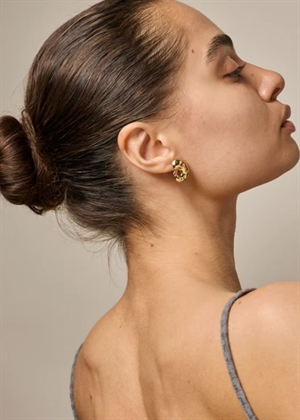 Carya studs Forgyldt Enamel 